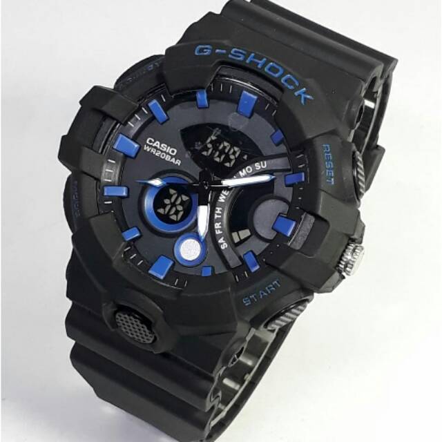 Jam tangan pria G Shock GA720 black list biru