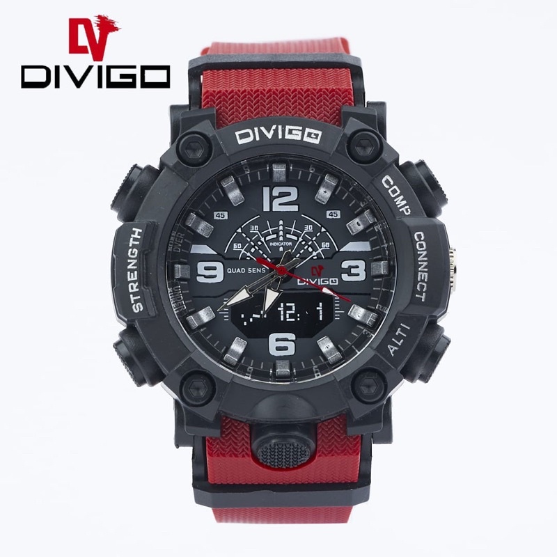 JAM TANGAN PRIA DIVIGO TERBARU WATER RESISTANCE D-25