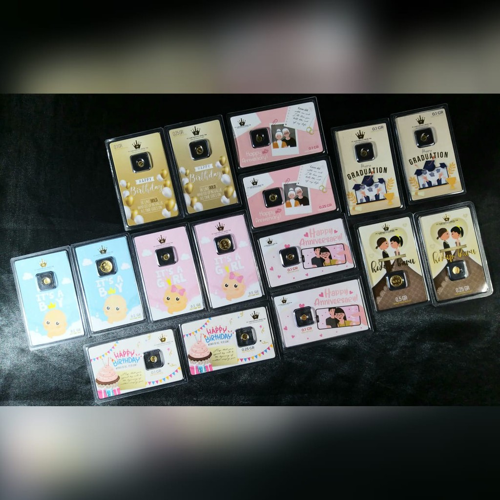 LM MINI HRTA 0.10 GRAM, LOGAM MULIA GOLD EMAS HARTADINATA 0.1 Gr