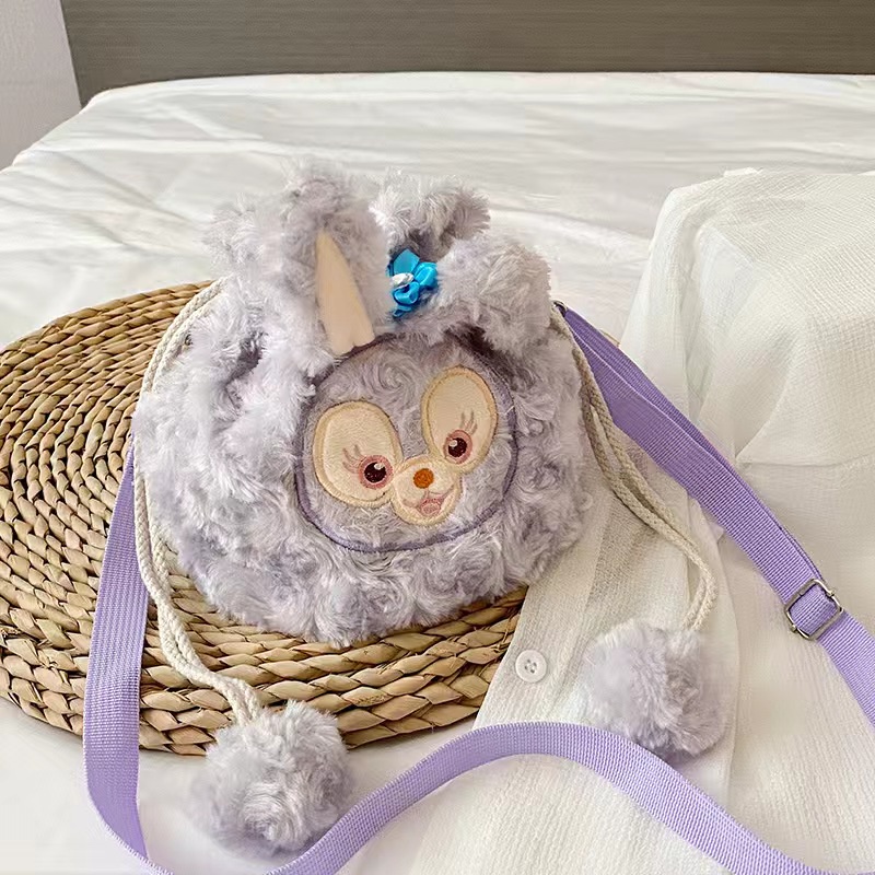 (COD)Tas Selempang Sling Bag  Wanita Fashion Motif Kartun Karakter Hewan Kelinci beruang Anak &amp; Dewasa