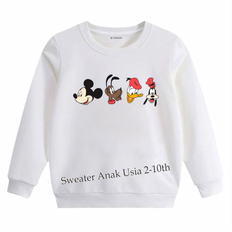 ((IB))SWEATER ANAK2 UNISEX/4KEPALA DIGITAL SABLON