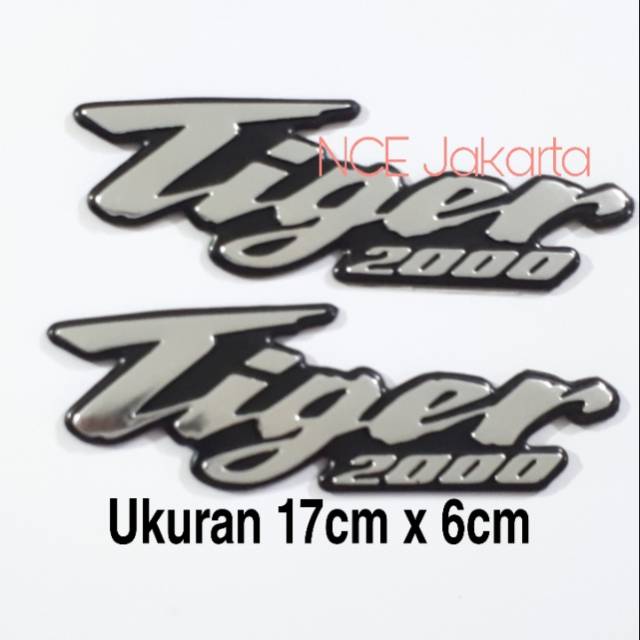 HARGA SEPASANG EMBLEM TANKI MOTOR TIGER 2000