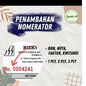 

Penambahan Nomerator Bon Nota Faktur Kwitansi