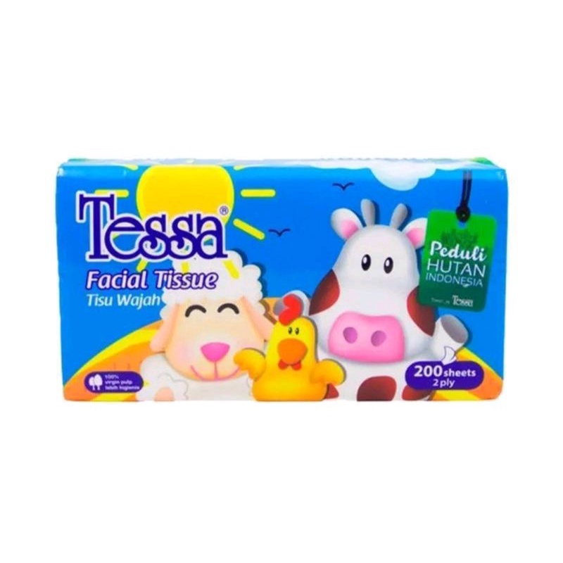 TISSUE TESSA 200 sheets 2 ply Tisu tesa