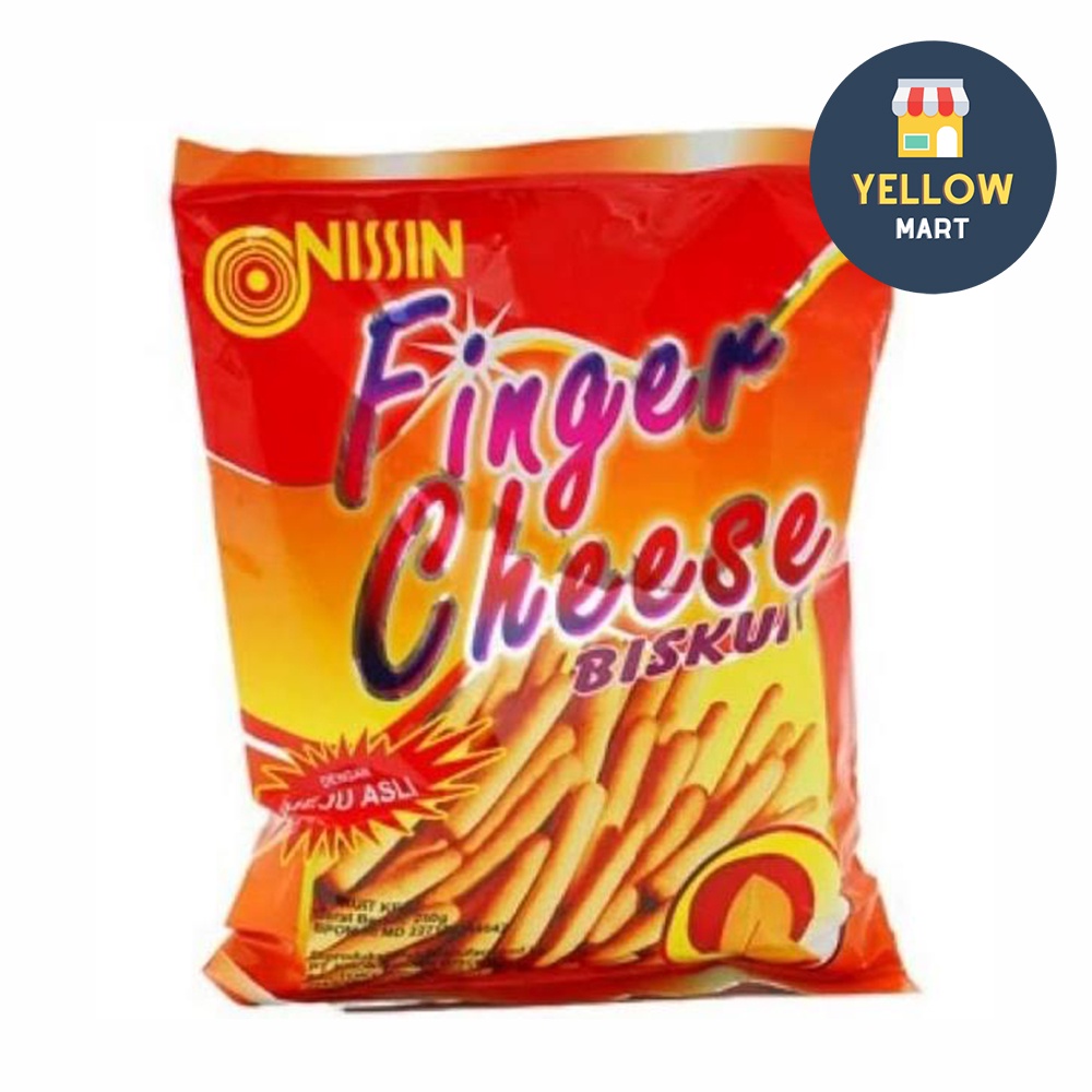 Nissin Finger Cheese Biskuit Keju Snack 250 Gram
