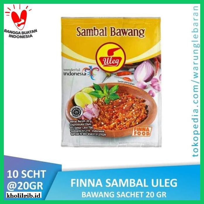 

Aneka-Sambal- Pack Finna Sambal Uleg Bawang Sachet (10 X 20Gr) -Pedeeeeeezzzzzzz.