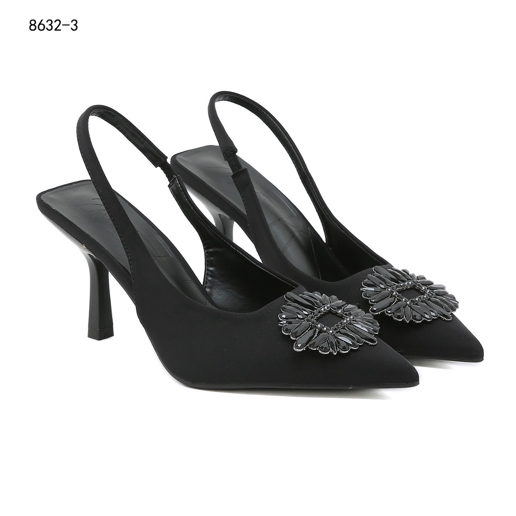 ZR Mid-Heel Slingback Shoes #8632-3