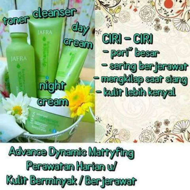 Perawatan kulit berminyak/khusus kulit berminyak/produk jafra/advanced dynamics mattifying set