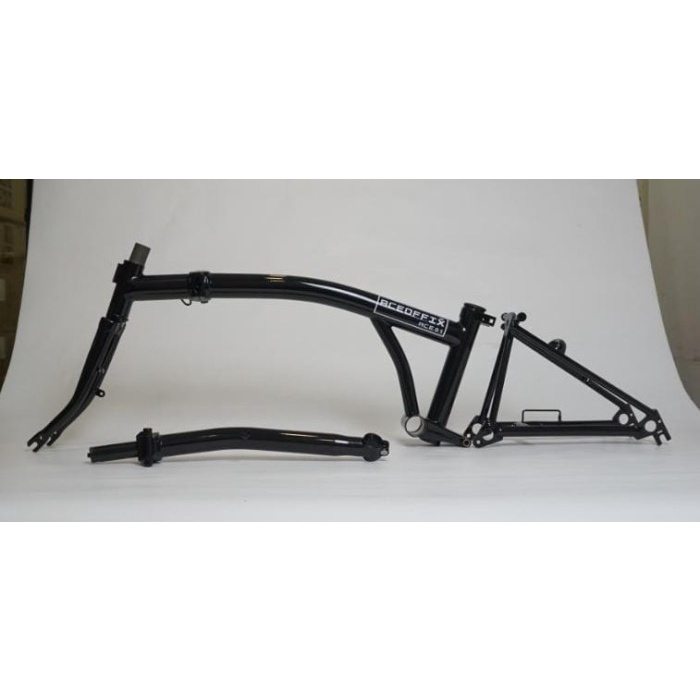 Frame Aceoffix Frame Set 16Inch Vbrake Cromoly Hitam Atau Black
