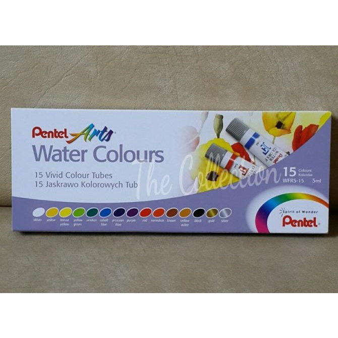 

Atk0319Pt 15 Warna Cat Air Pentel Wfrs 15 Watercolour Art Color