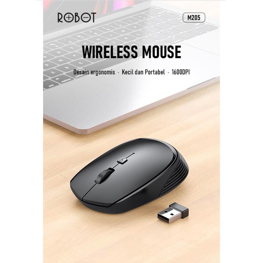 ROBOT MOUSE WIRELLES M205 2.4GHZ 1600DPI