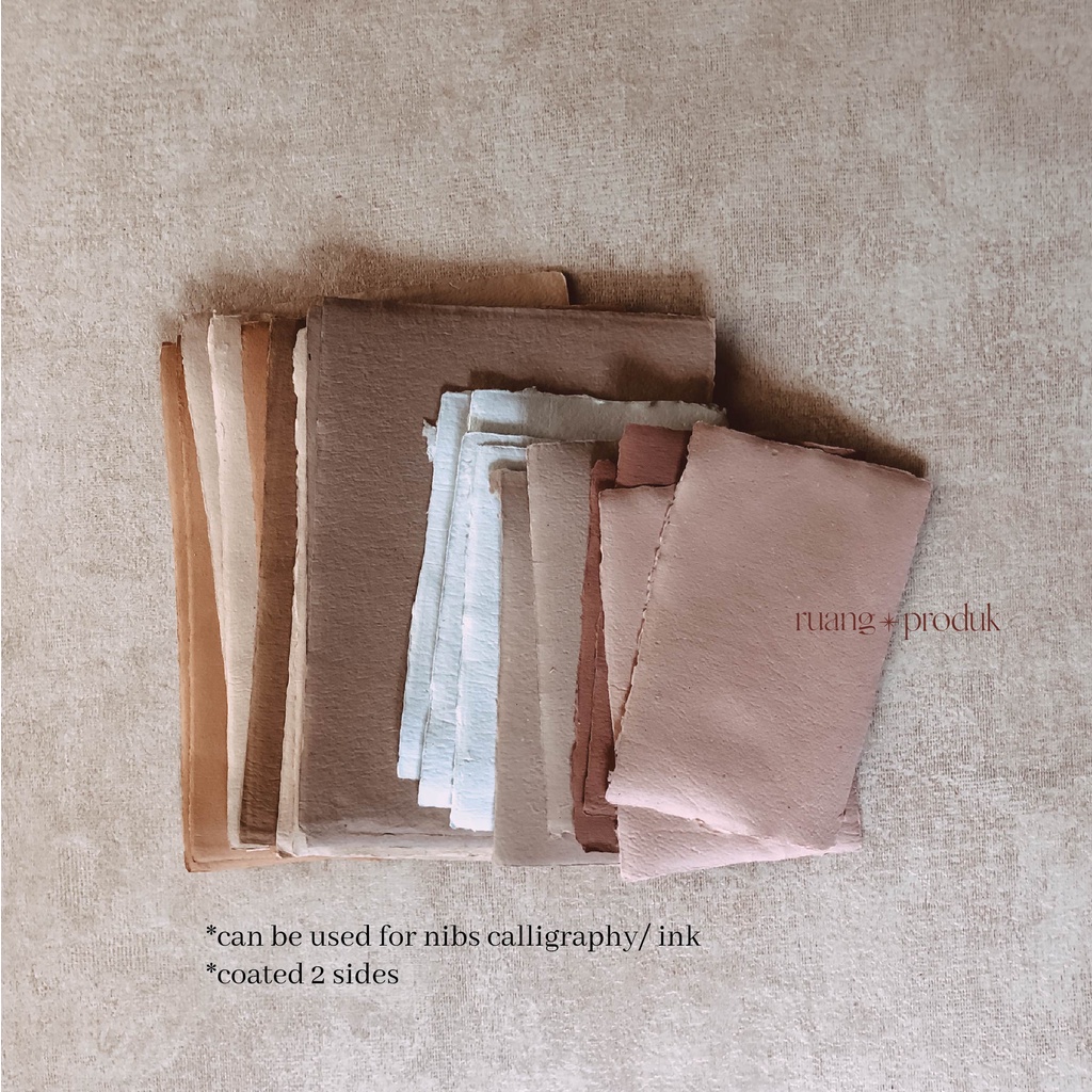 

Handmade Paper A5/Kertas Daur Ulang/Recycled Paper utk Calligraphy (MIN. BELI 1 PCS )