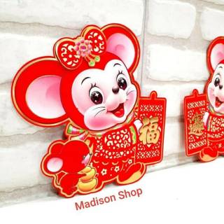 Gambar Tikus  Lampion Merah Besar Hiasan  Imlek  Murah 