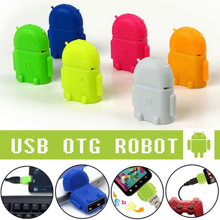 OTG Robot Mini Micro USB to USB / Otg Flashdisk Mini Android MICRO USB Conventer otg Micro