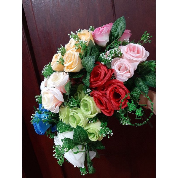 bunga plastik/bunga artificial/bunga artifisial/bunga mawar/bunga mawar plastik/bunga mawar mangkok/bunga