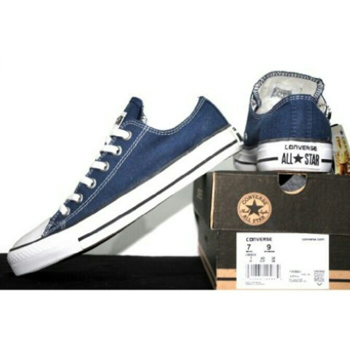 Sepatu Converse Classic OX Allstar Hitam Navy Abu Putih Sneakers Hadiah Pria Wanita Couple Murah