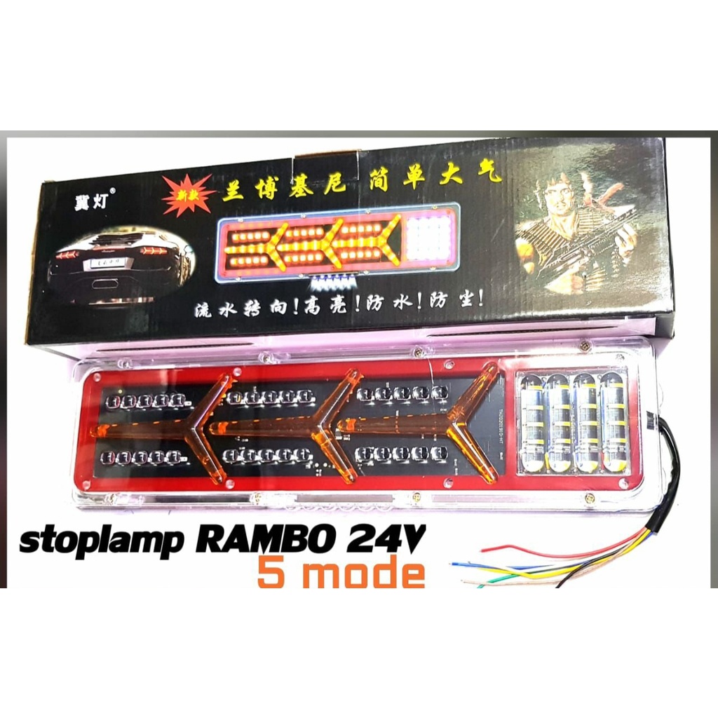 STOP LAMP LAMPU REM LED TRUK TRUCK Stoplamp Truk Rambo Lampu Rem 24 Volt