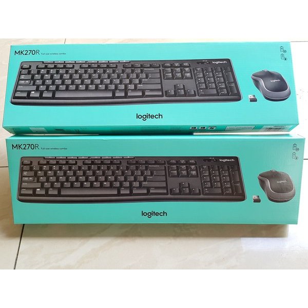 KEYBOARD + MOUSE WIRELESS LOGITECH MK 270R (GARANSI RESMI)