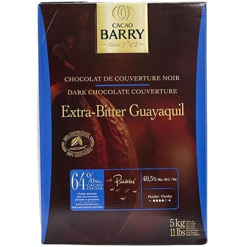 

Promo Spesial - Cacao Barry Extra Bitter Guayaquil 64% Dark Chocolate Couverture