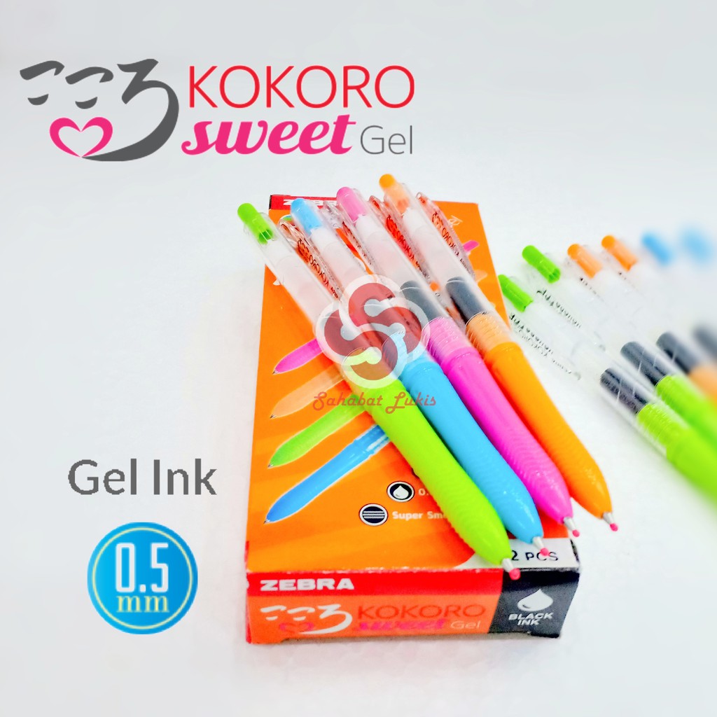 

Pen Gel Zebra Kokoro Sweet 0.5 mm (satuan)