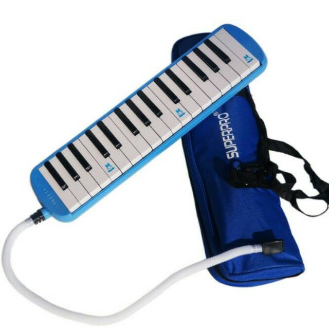 Alat Musik Pianika Superpro biru