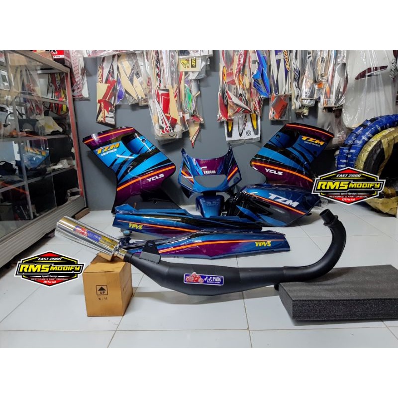 knalpot Yypang standar racing chamber satria 2tak