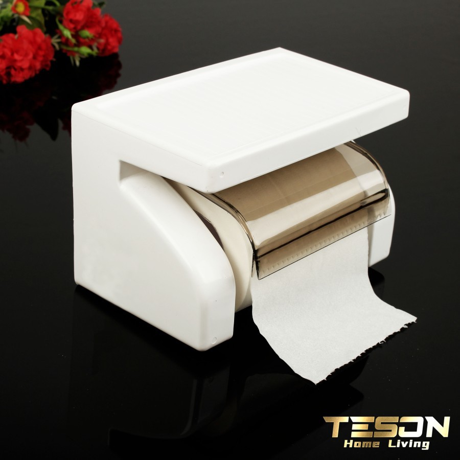 Tempat Tisu Toilet Plastik Tissue Gulung Roll Handphone HP Holder