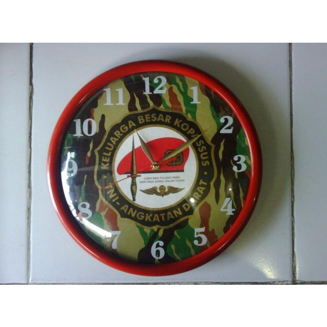 Jam Dinding KOPASSUS TNI AD tersedia stok