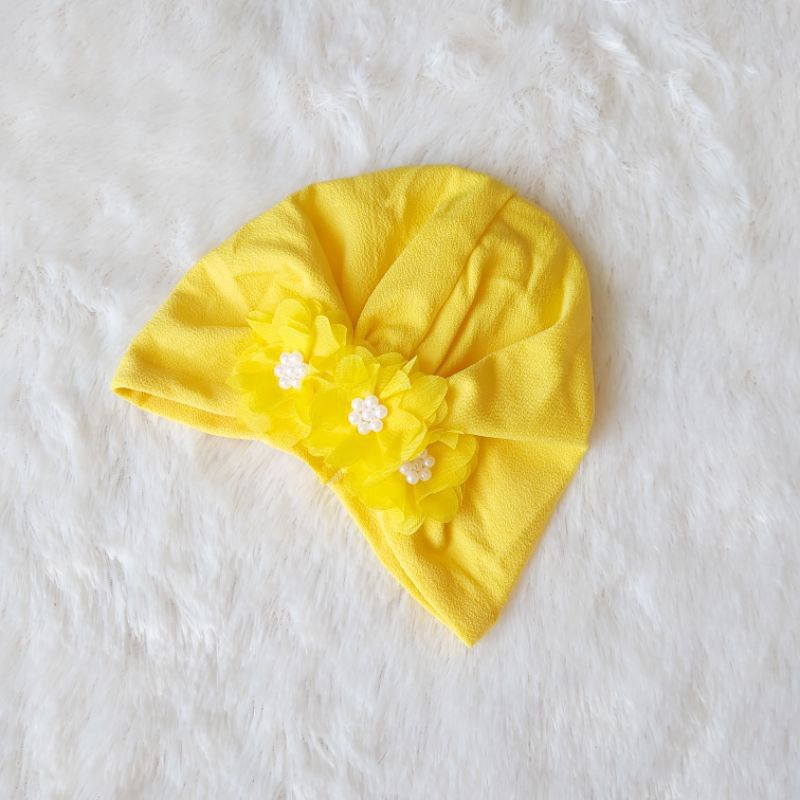 Turban Bayi / Anak 3 Bunga Cantik dan Lucu