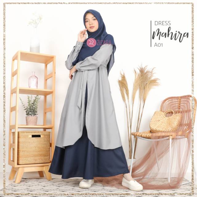 MAHIRA DRESS ZIZARA | GAMIS OUTER POLOS TOYOBO