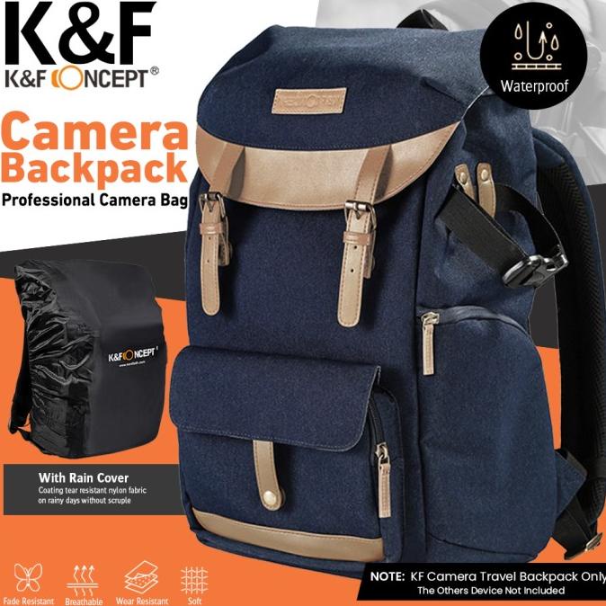 Knf Concept 20L Tas Travel Camera Backpack Waterproof Photography