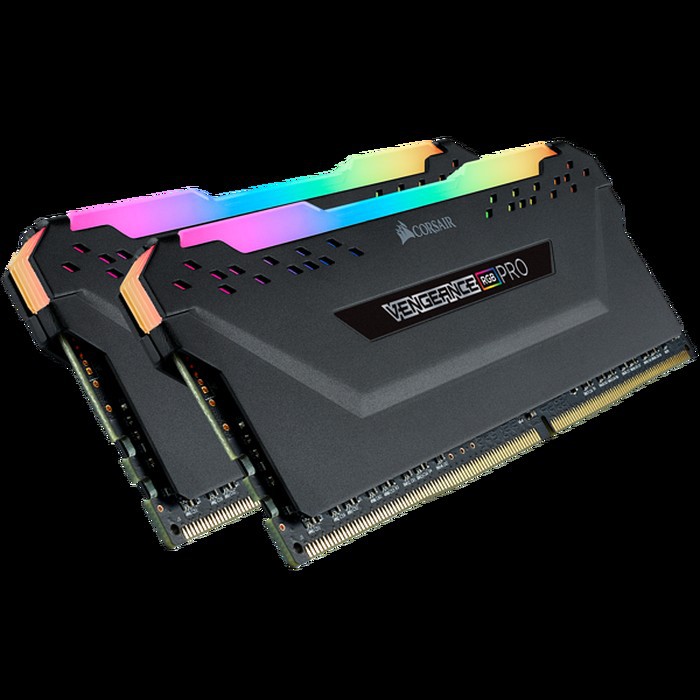 VENGEANCE RGB PRO 16GB (2x8GB) DDR4 DRAM 3200MHz C16 Memory Kit-Black MANTAFF GAN