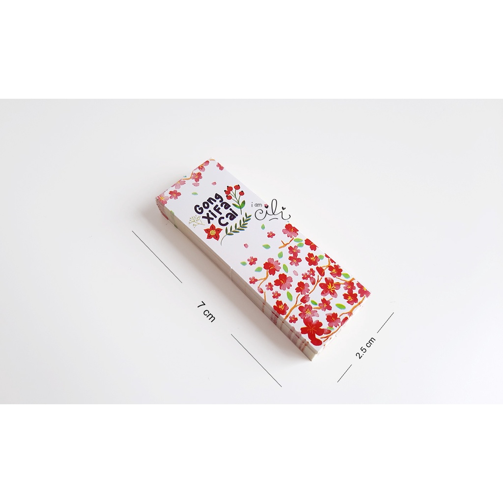 

(SCNY046) Stiker MINI 7x2.5 cm seal box paperbag imlek sincia cny