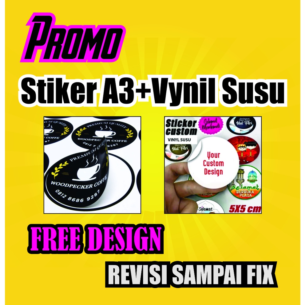 

FREE DESAIGN STICKER VYNIL SUSU A3+