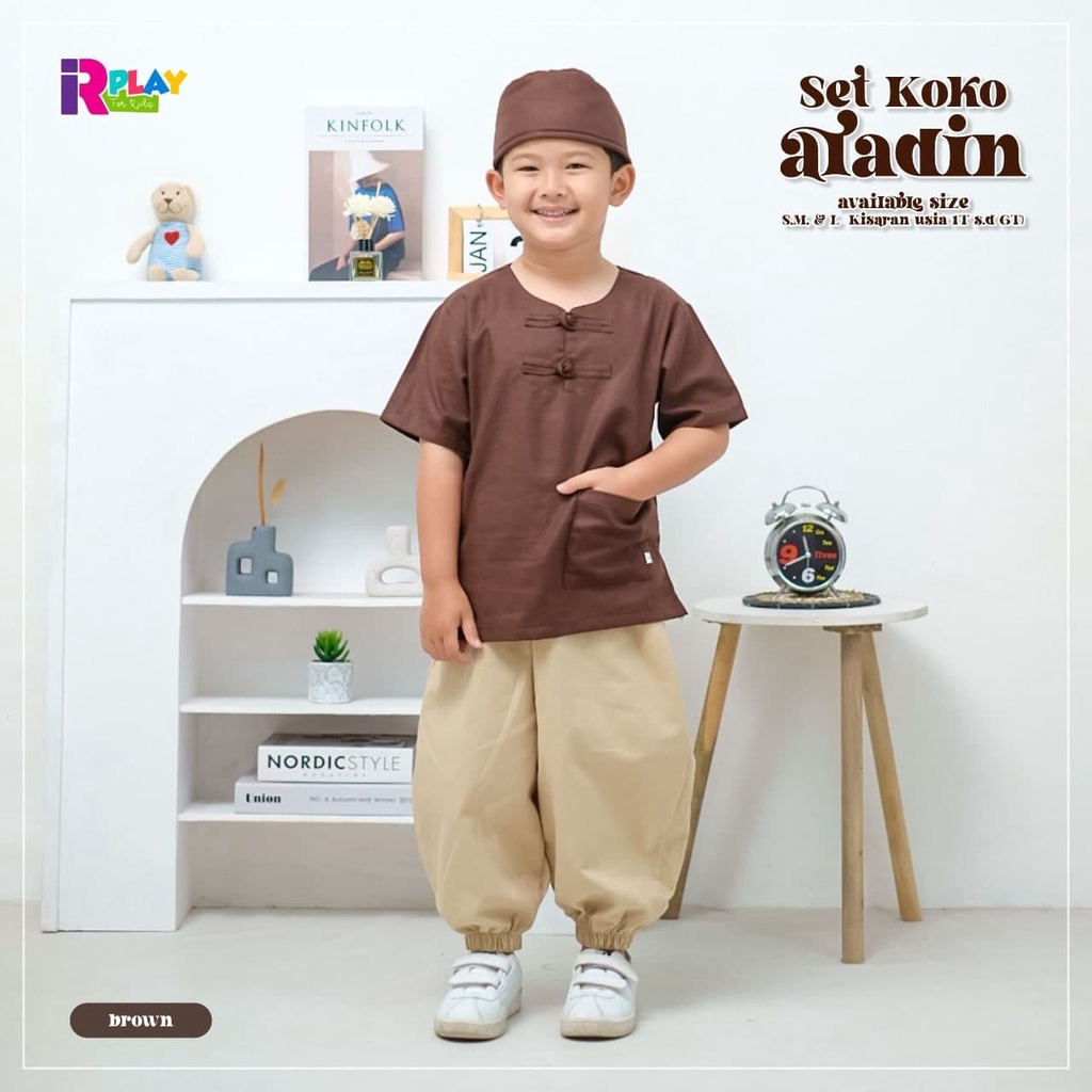 SET KOKO ANAK SET KOKO LAKI LAKI SETELAN KOKO BRANDED KOKO ALADIN BY IRPLAY KIDS