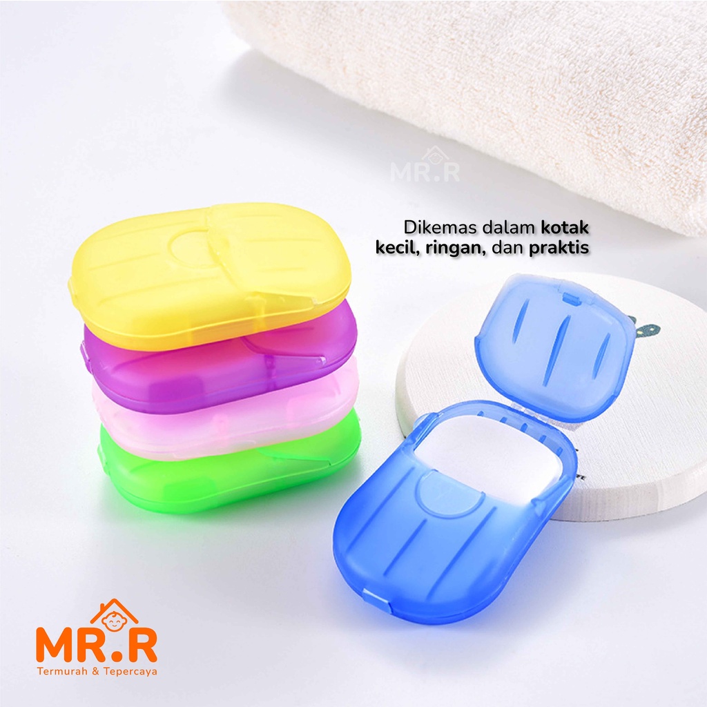 Sabun Cuci Tangan Kertas Mini Travel Disposable Paper Hand Soap Sabun Tangan Sabun Kertas Isi 20 lbr