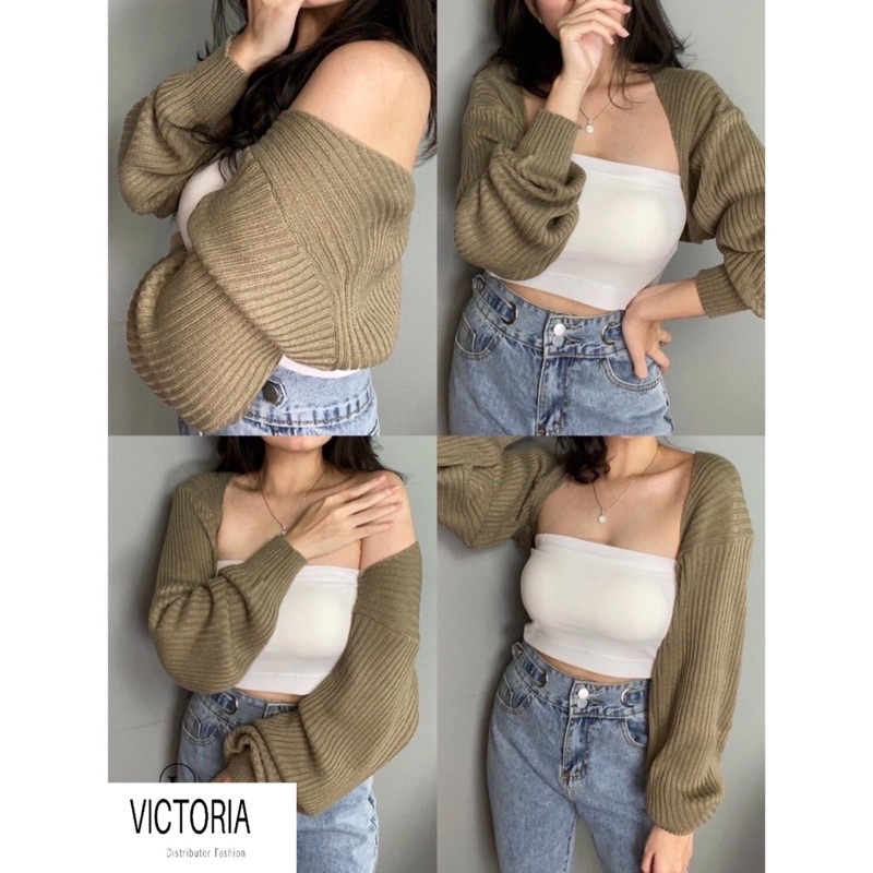 Liam Oversize Crop Bolero Cardigan PREMIUM