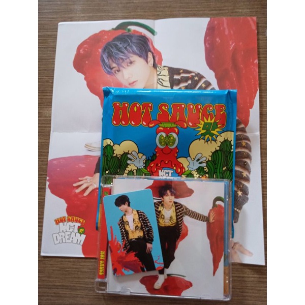 Jewel case + poster jisung ver. + PC AR clip jisung