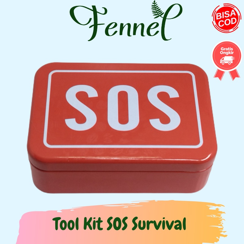 Tool Kit Box SOS Darurat Outdoor Survival JT0221