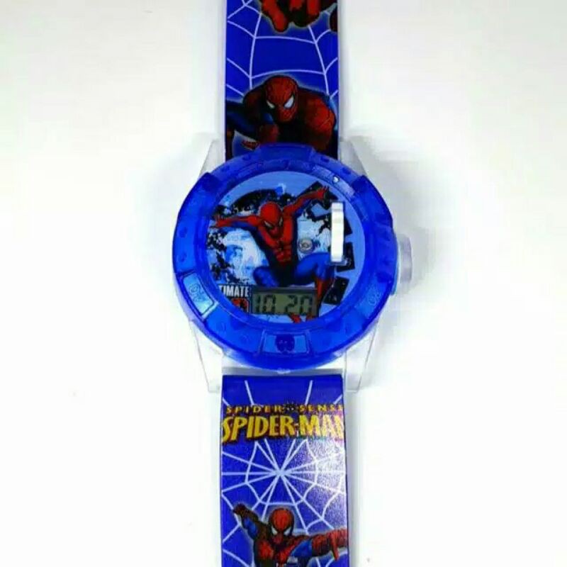 Jam Tangan Anak Proyektor Spiderman