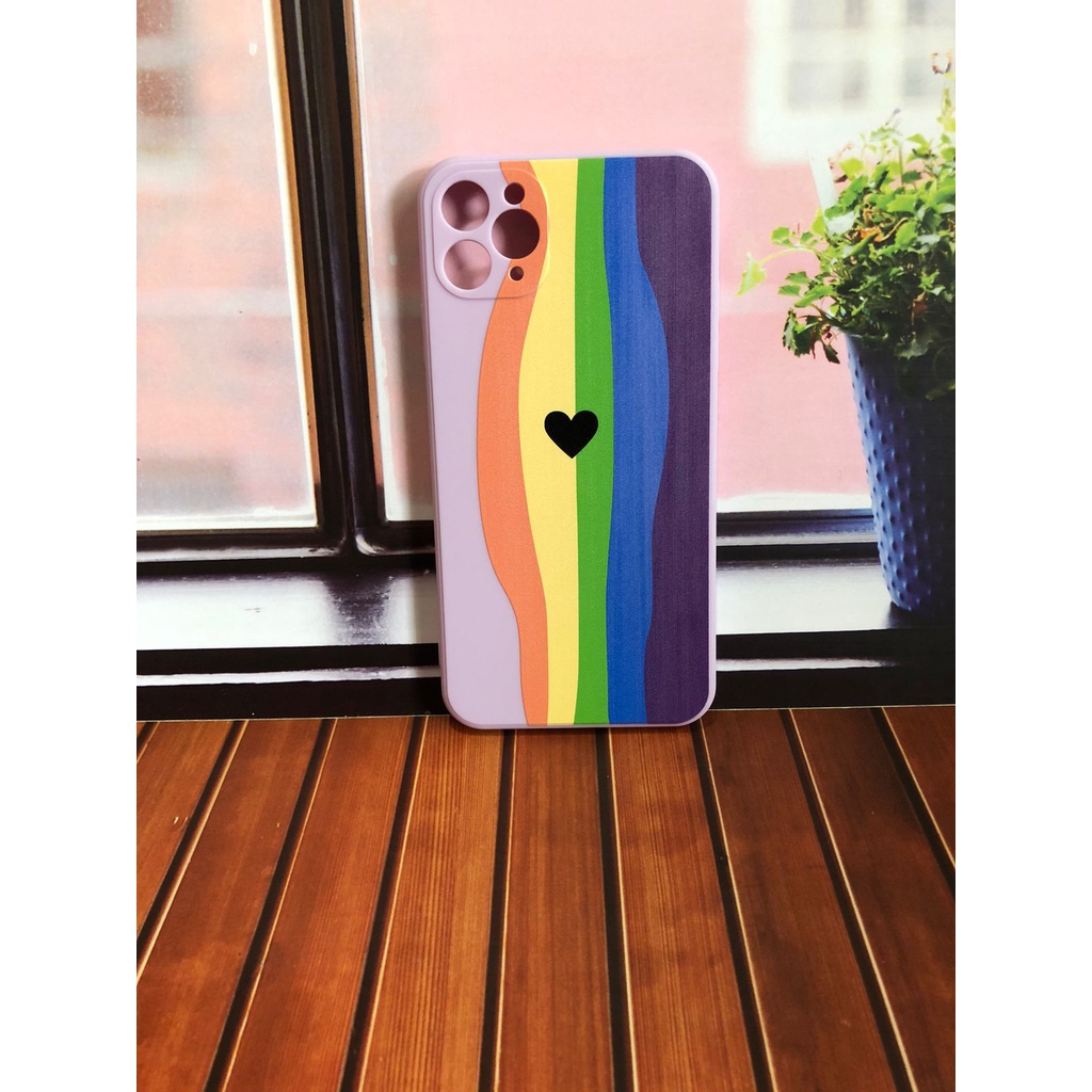 CASE MOTIF IPHONE 11 PRO MAX SOFT CASE MOTIF RAINBOW FOR IPHONE 11 PROMAX