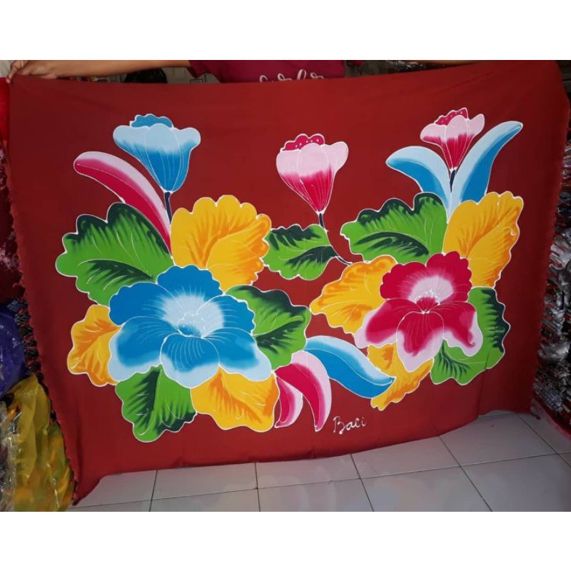 Sarung pantai lukis khas bali | Sarung pantai handmade | Kain pantai lukis | Sarung pantai murah-3