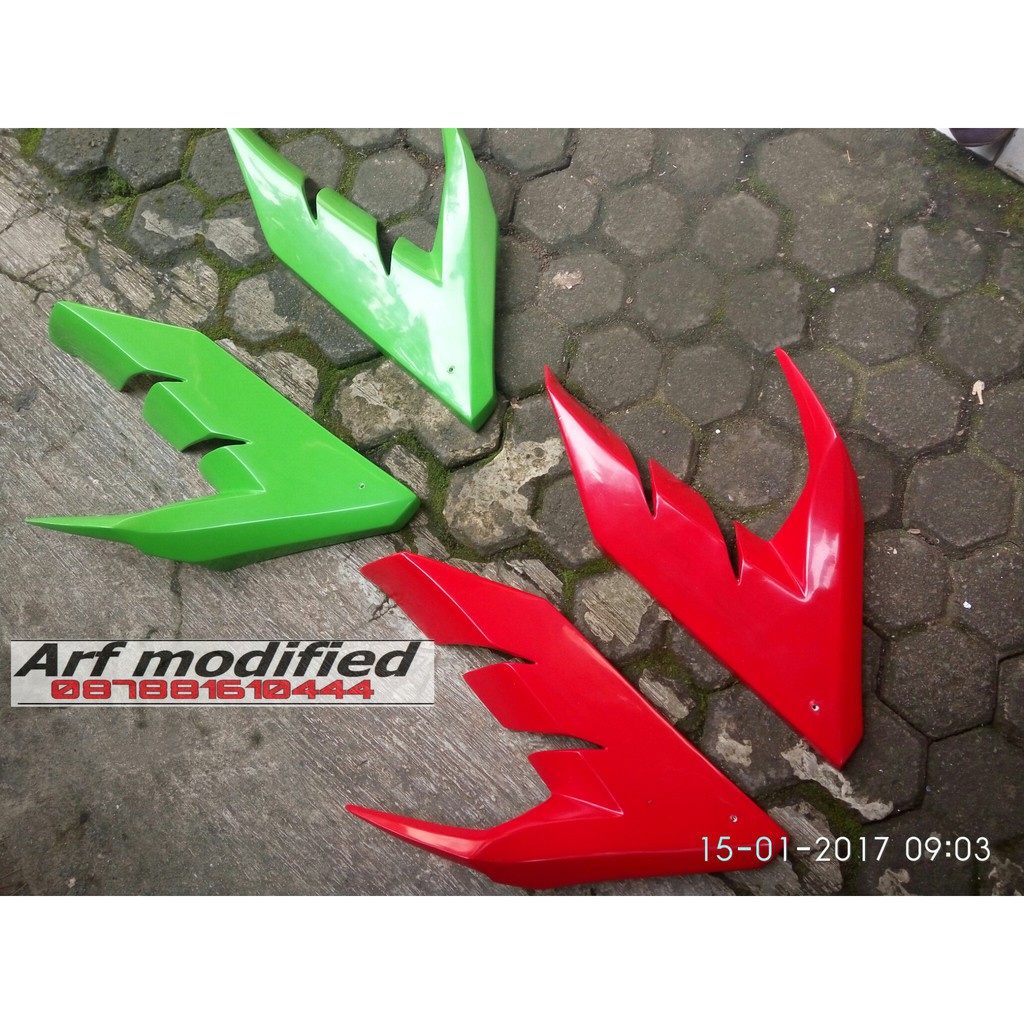 fairing tambahan untuk ninja 250fi fairing extention ninja 250fi model zx6