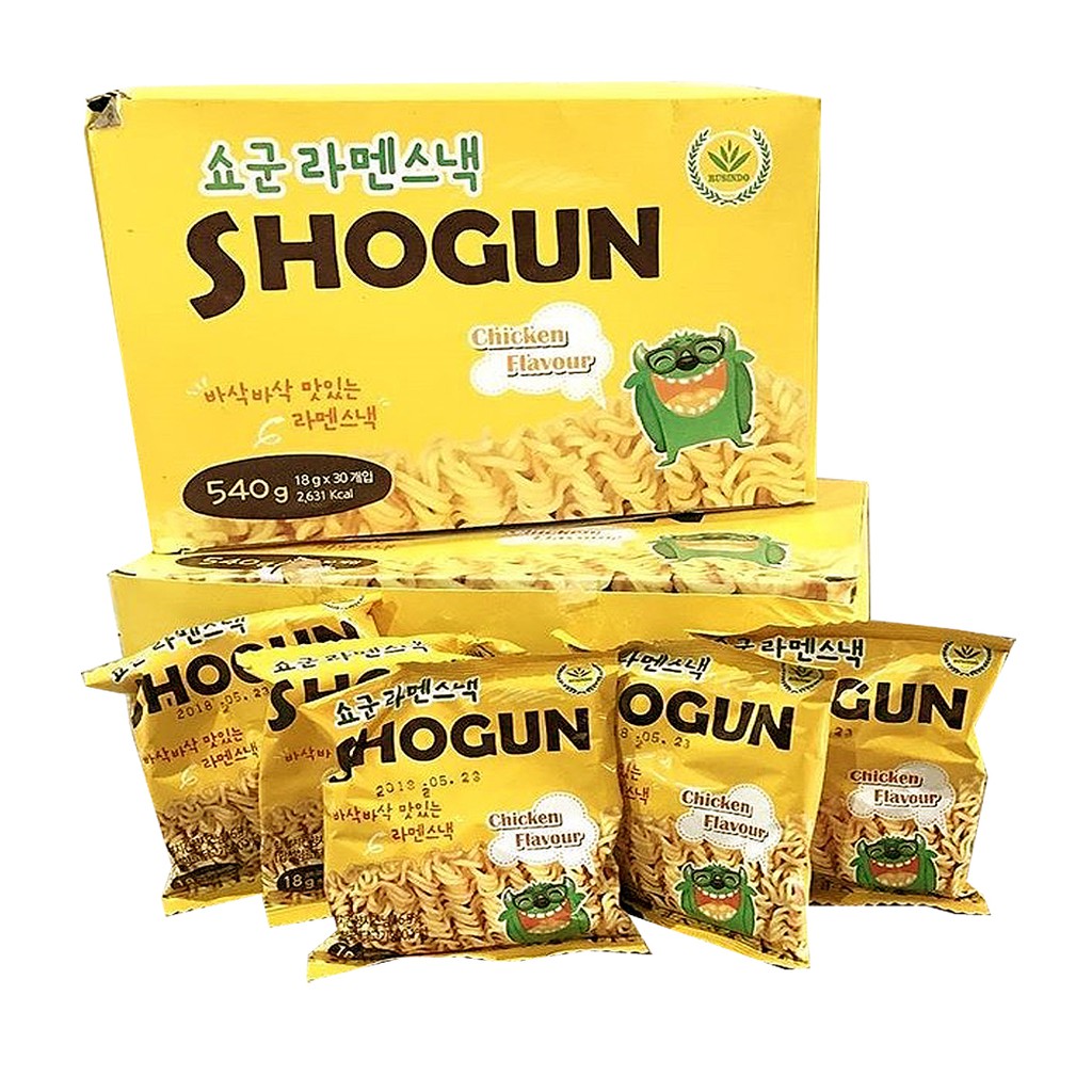 

SHOGUN Snack Noodle Chicken Flavour 18 gram x 30 pcs