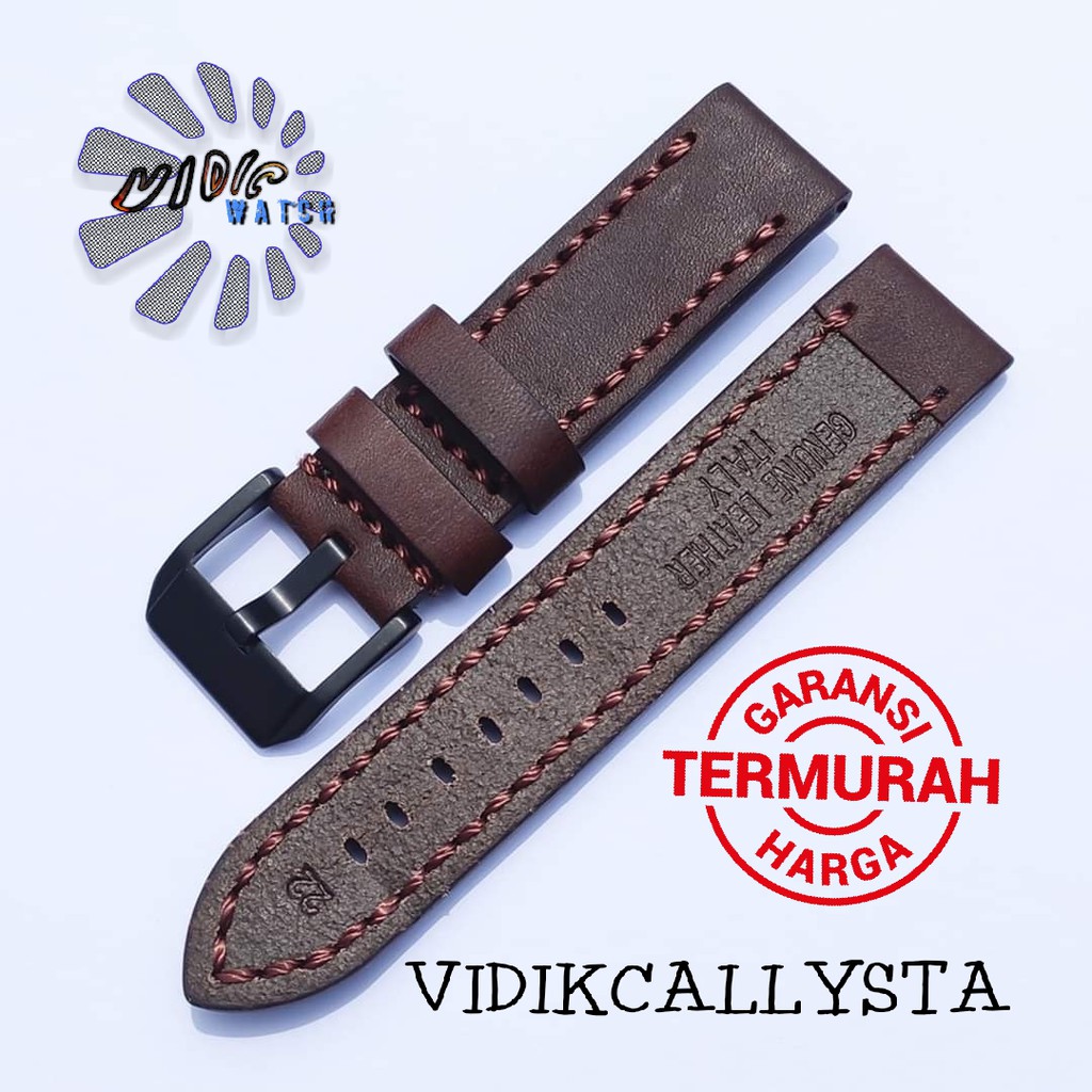 Strap Tali kulit jam Tangan Asli 22 24 Original Leather Strap KULIT ASLI 22MM 24MM