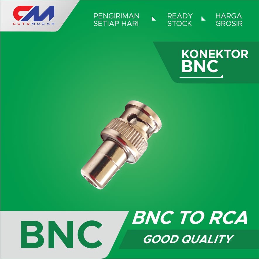 Connector RCA to BNC || Type BNC-RC103 || Connector RCA to BNC For Camera CCTV