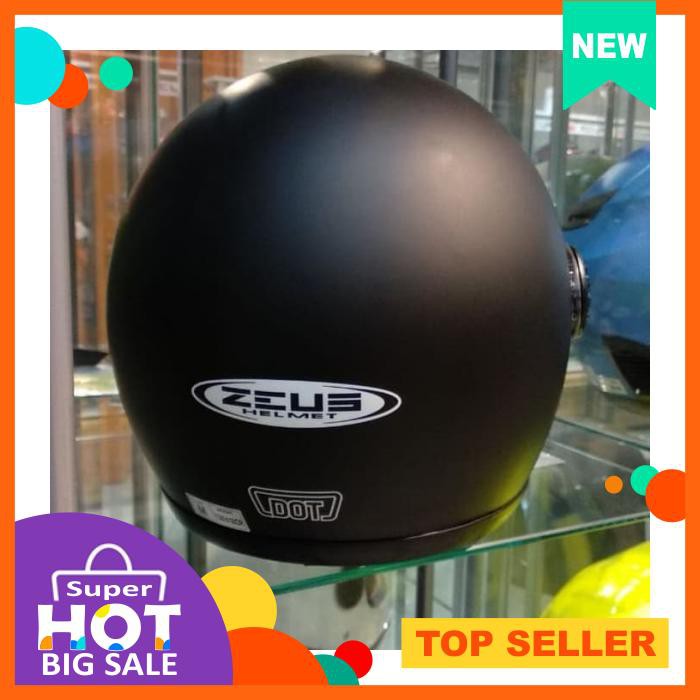 Zeus Z816B Matt Black Doff Retro Cakil