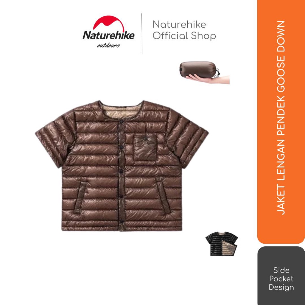 JAKET GUNUNG GOOSE DOWN LENGAN PENDEK NATUREHIKE NH20FS049