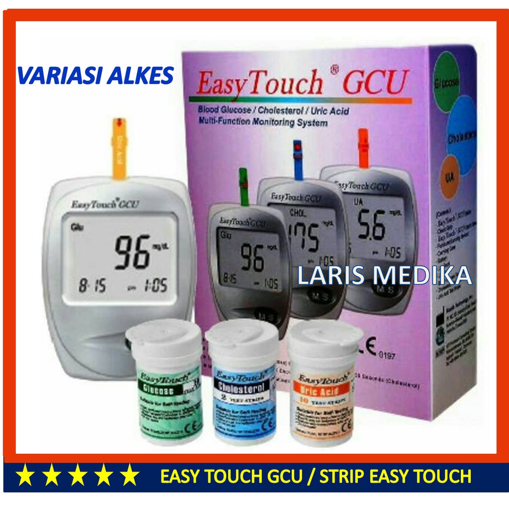 Jual Paket Alat Cek Darah Easy Touch Gcu Dan Isi Ulang Strip Easytouch