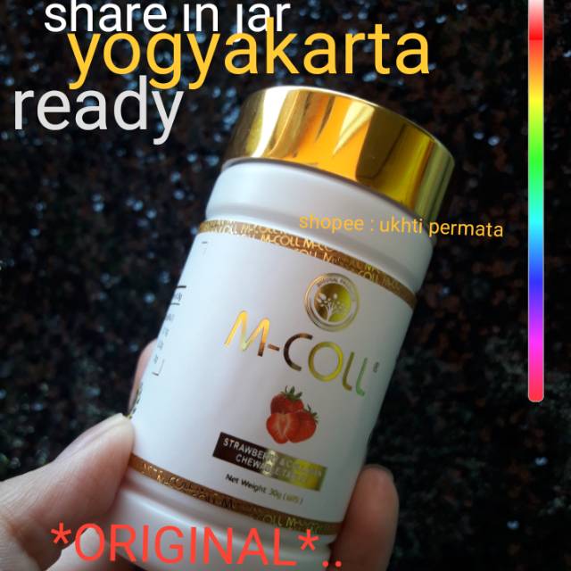 ORIGINAL Mcoll collagen candy / m coll kolagen pencerah pemutih wajah badan